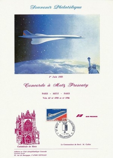 CFPNA: Souvenir Philat&eacute;lique - Concorde.