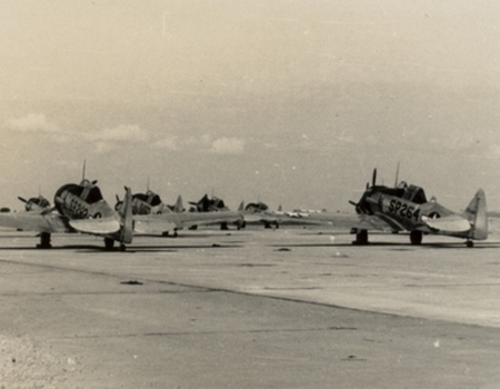 CFPNA: Spence Field (Ga) - T-6 Line Up - Coll°G.Girardet.
